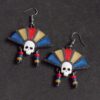 Náušnice Día de Muertos squ
