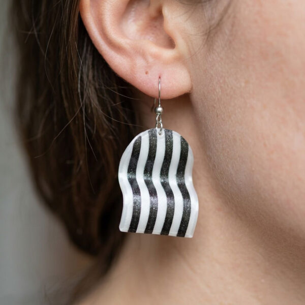 Náušnice Zebra wave