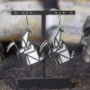 Náušnice Origami smrtka squ