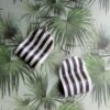 Náušnice Zebra wave squ