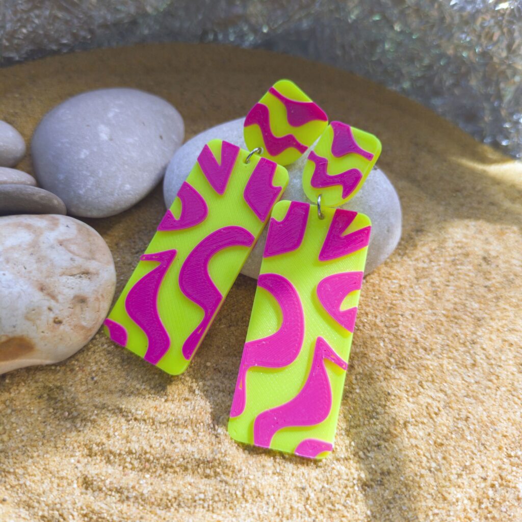 Náušnice Neonové léto